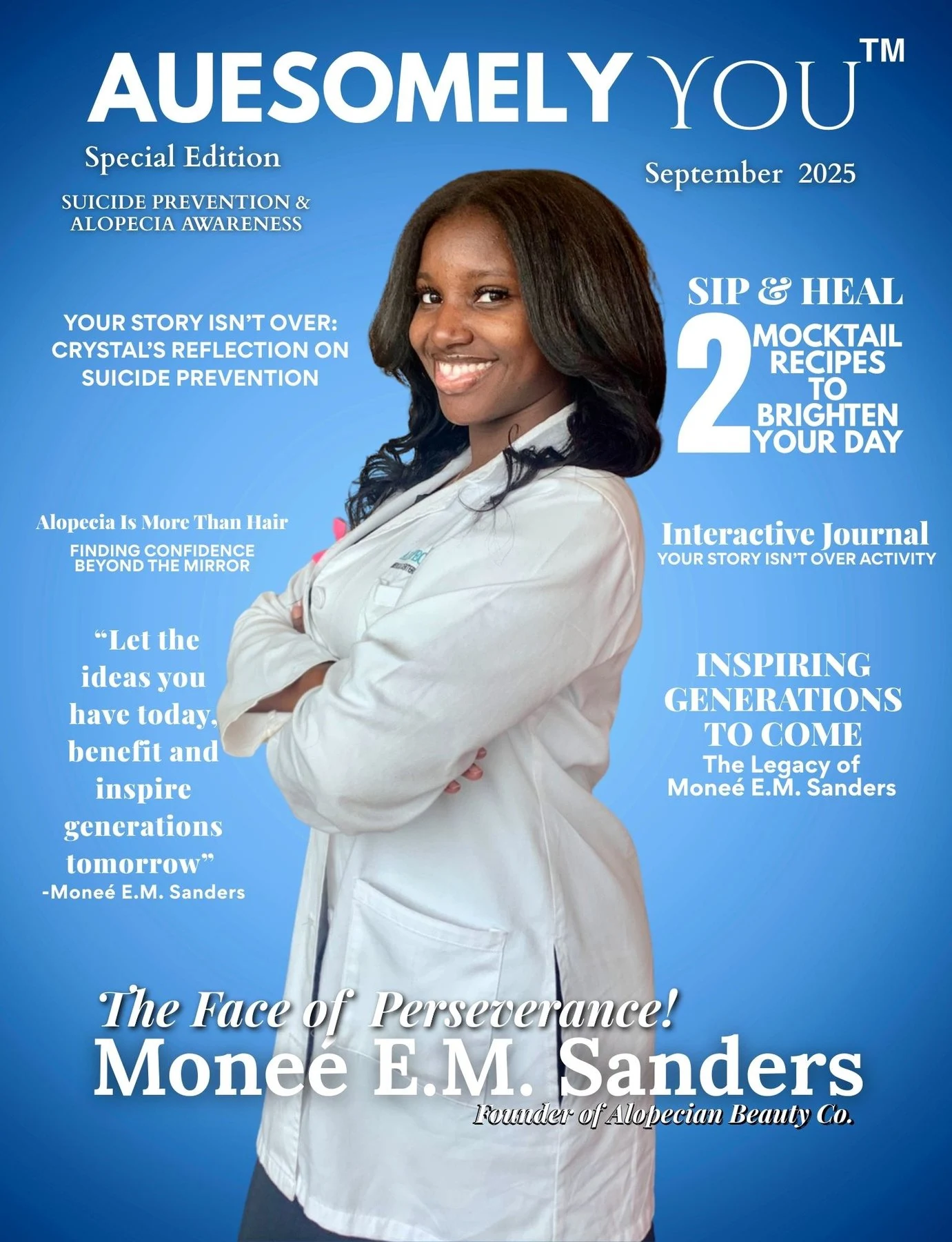 September Special Edition 2025 Monee | Auesomely You Magazine (DIGITAL) magazine cover
