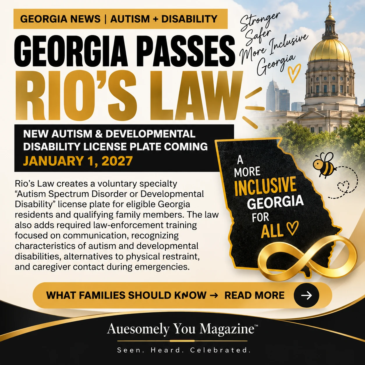 Georgia’s New Autism & Developmental Disability License Plate: What Families Need to Know