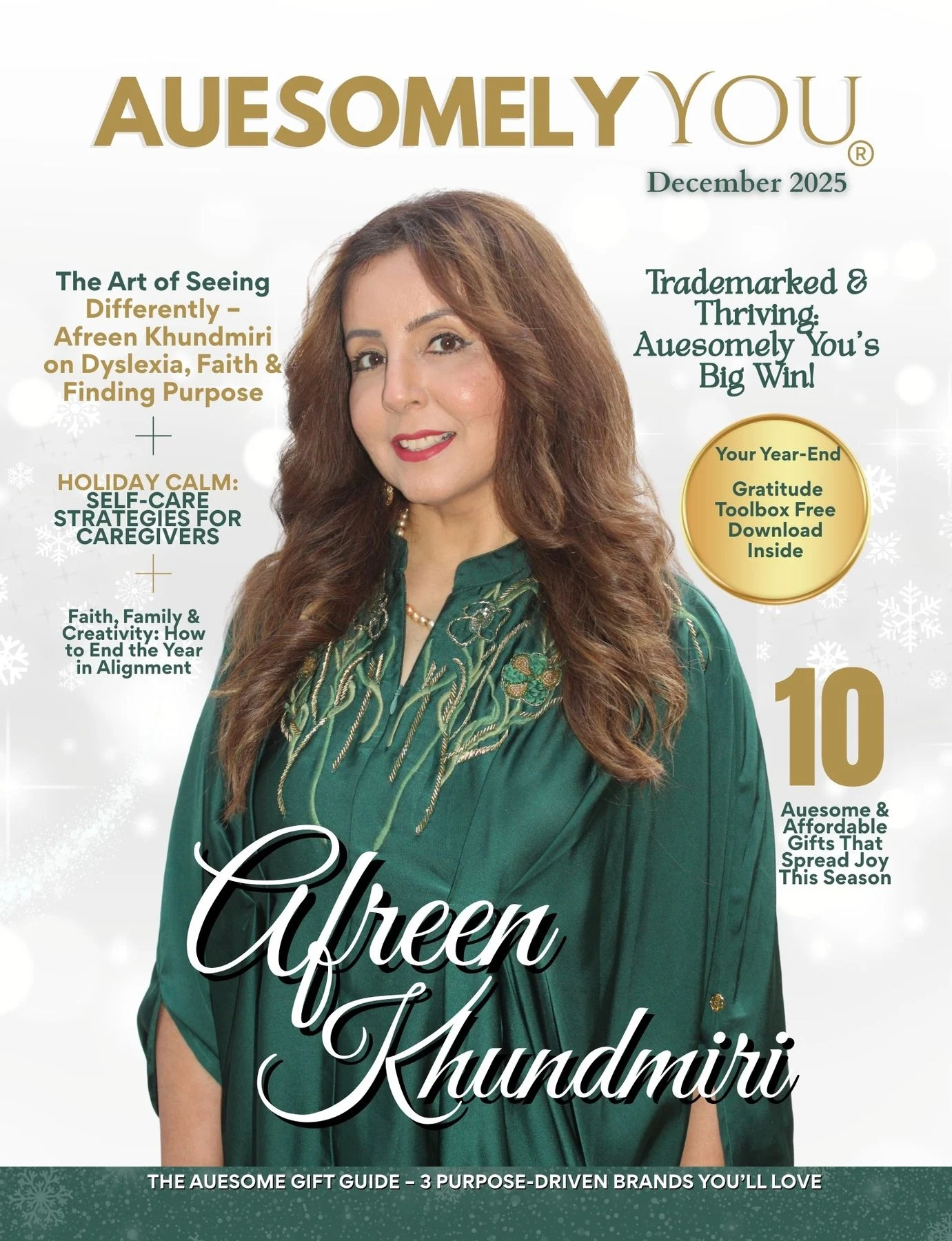 December 2025 | Auesomely You Magazine ( DIGITAL) magazine cover