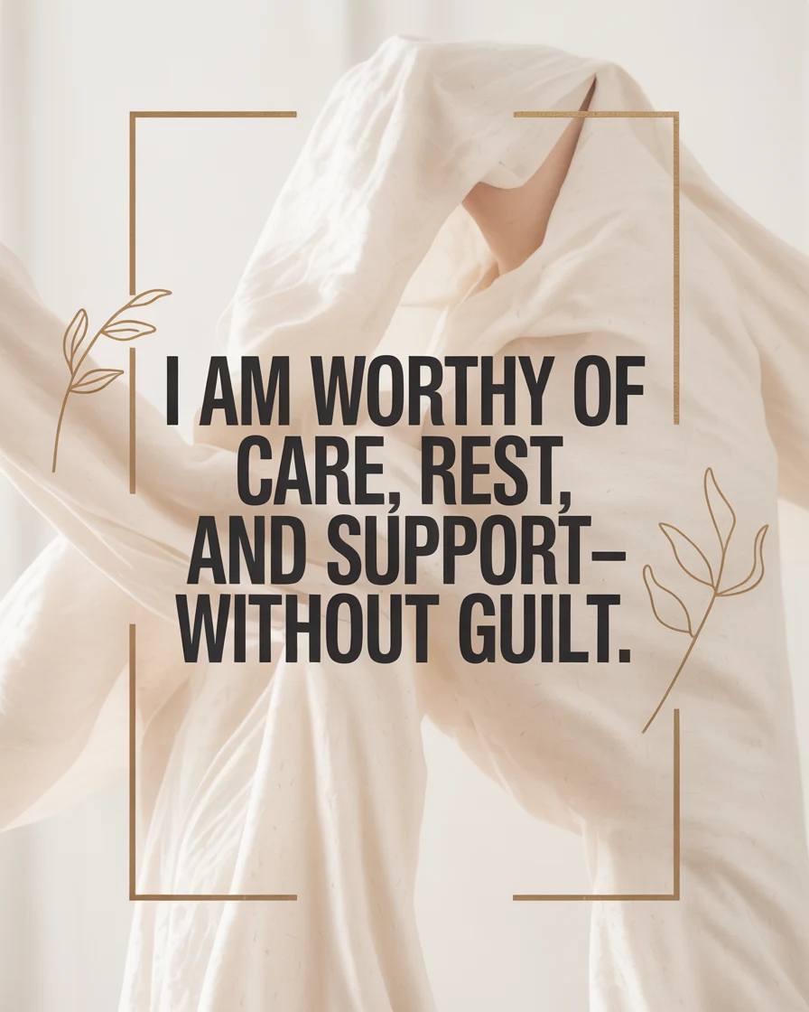 I Am Worthy of Care, Rest, and Support — Without Guilt magazine cover