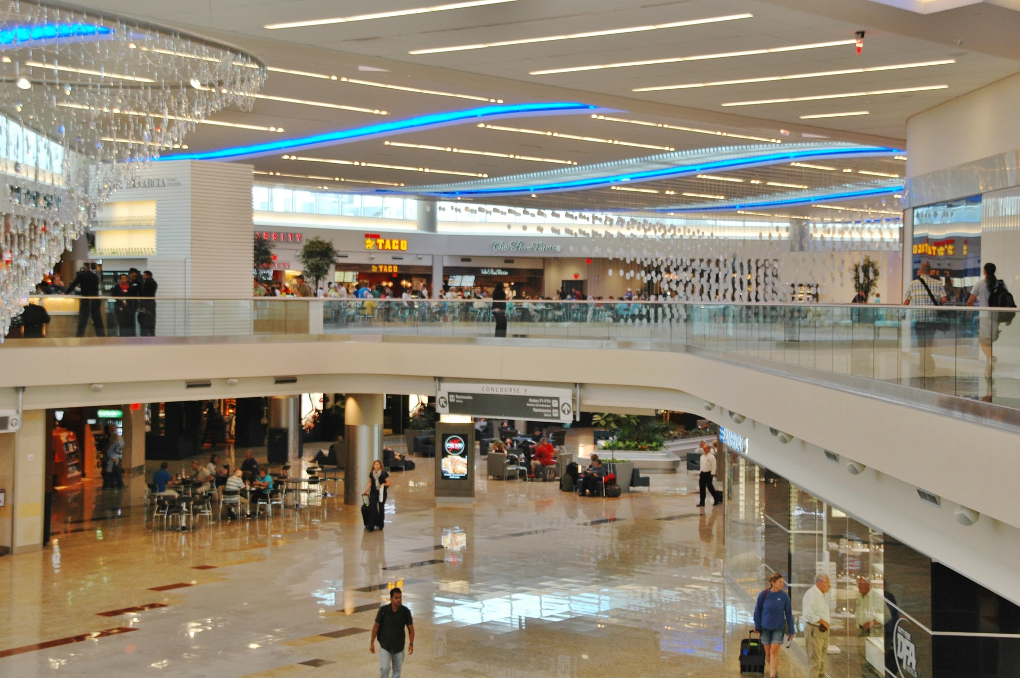 Interior of Concourse F at Hartsfield-Jackson Atlanta International Airport