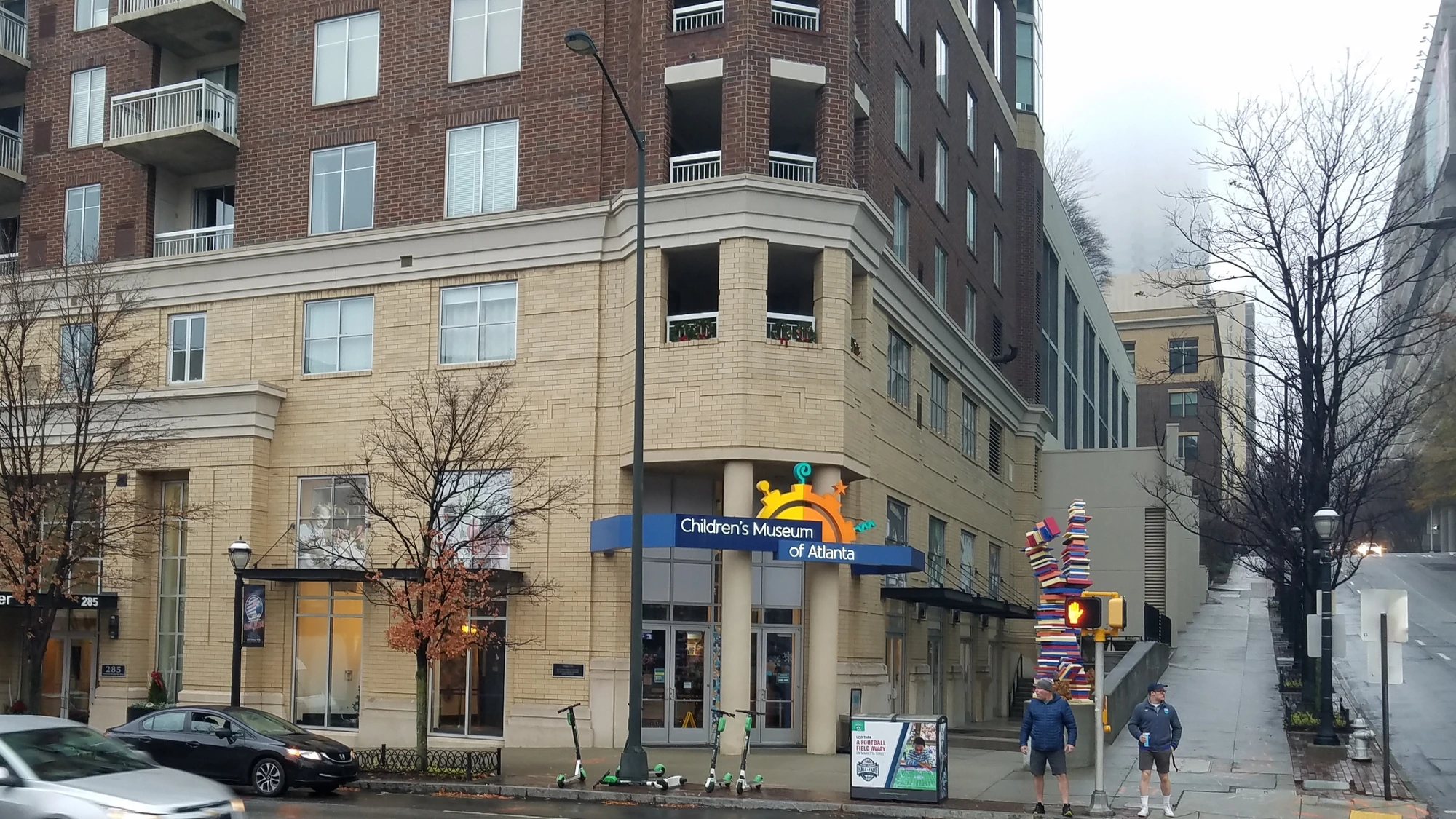 Exterior of the Children’s Museum of Atlanta on a street corner