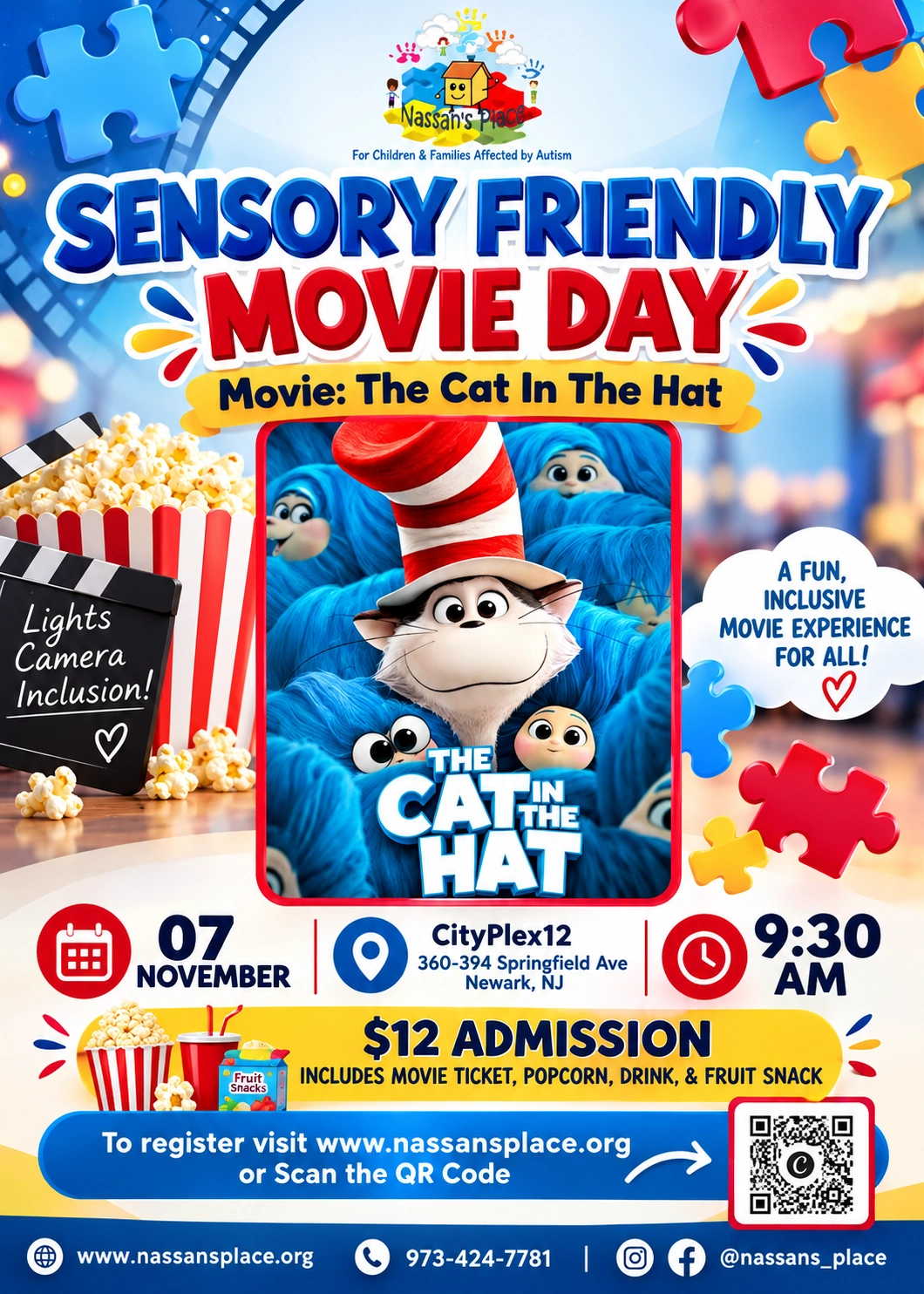 Nassan’s Place official November 7 movie day flyer. Check the organizer’s listing for current programming.
