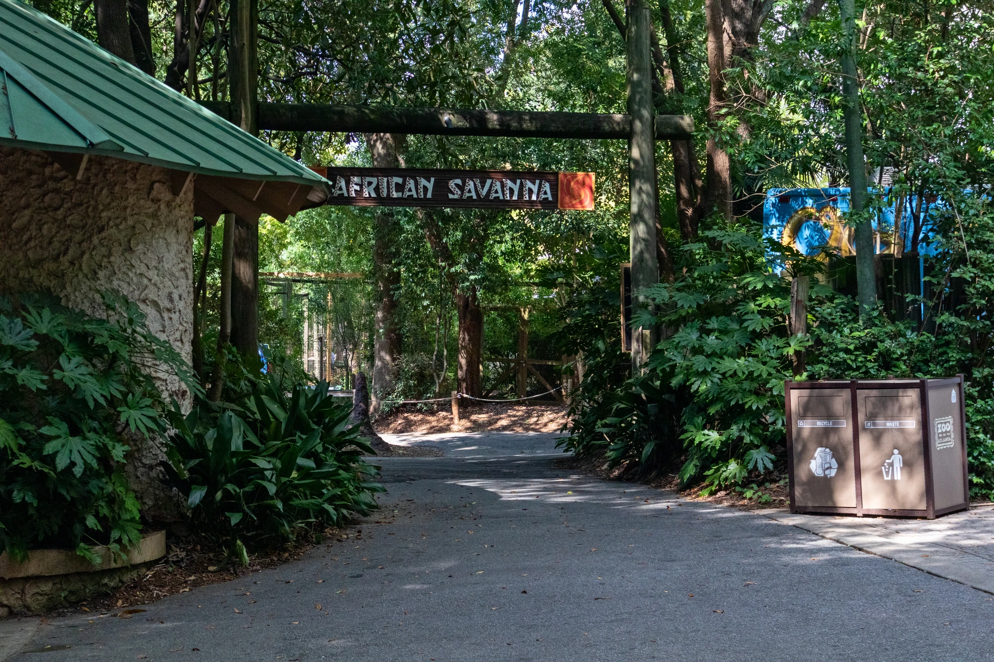 Entrance to the African Savanna area at Zoo Atlanta