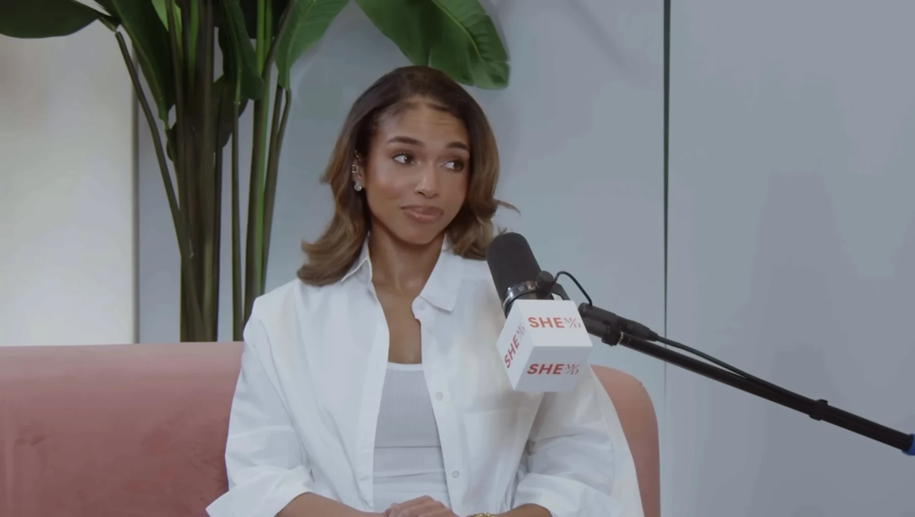 Lori Harvey appearing on the SheMD podcast